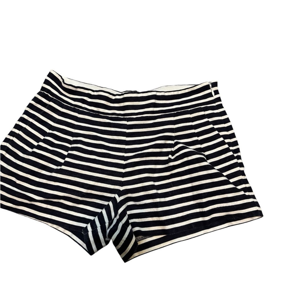 Striped Navy  and White Women’s Shorts